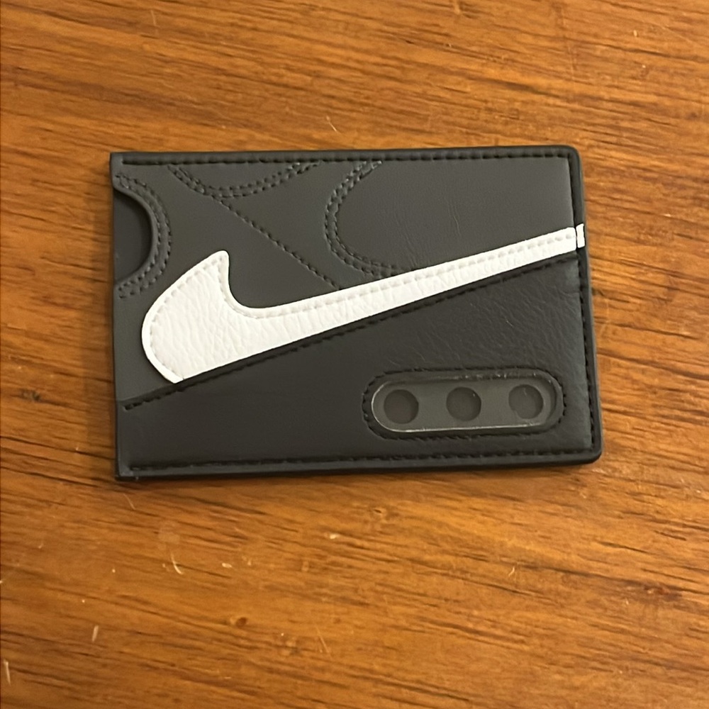 Nike Air Max 90 Card Case Wallet black white new